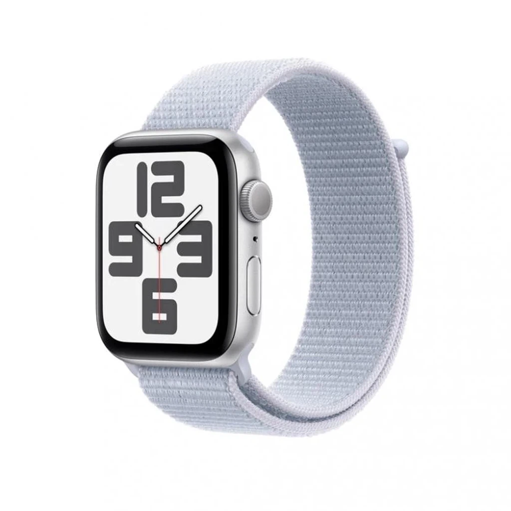 Умные часы Apple Watch SE 2 (2024) GPS 44mm Silver Aluminium Case with Blue Cloud Sport Loop Band - (MXET3)
